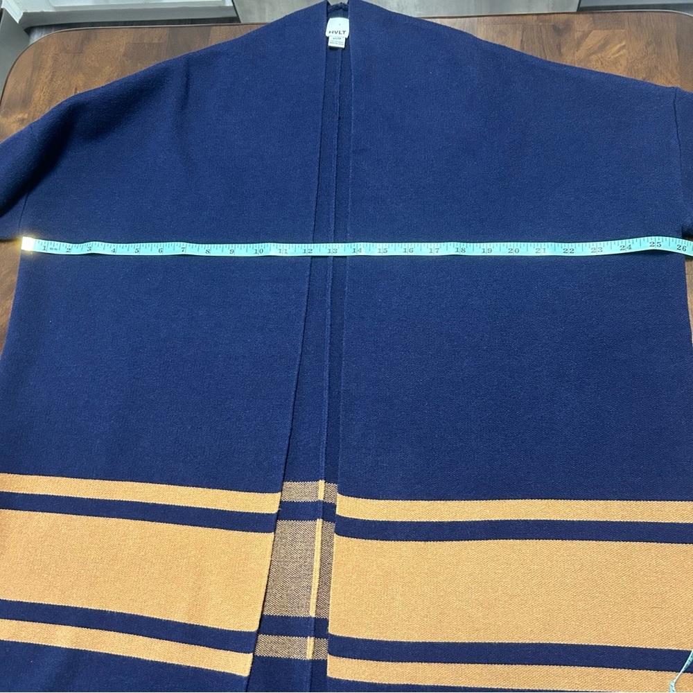 Anthropologie NVLT Pippa Cardigan in Navy Blue and Tan Size XS - Picture 10 of 13